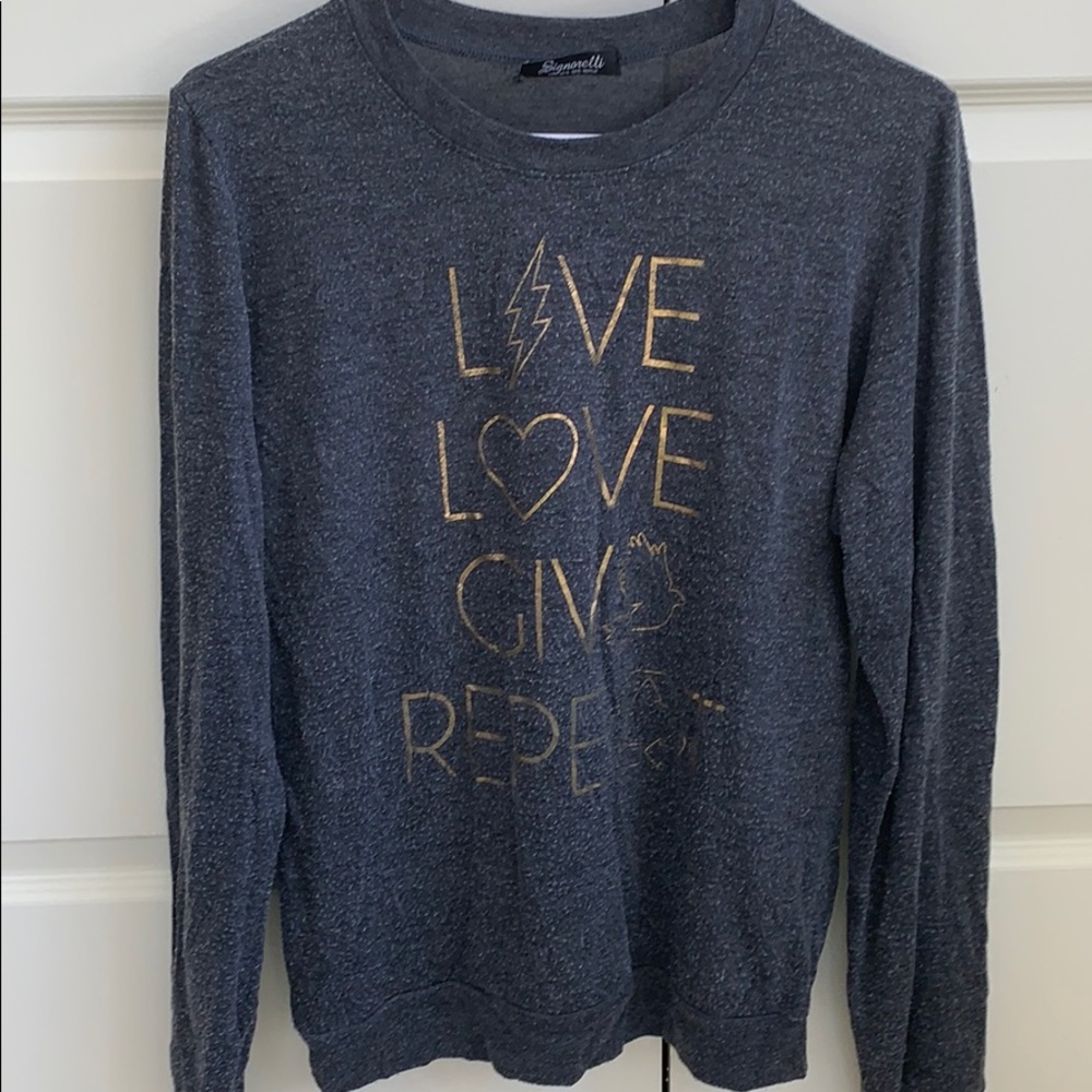 Signorelli Long sleeve shirt live love give repeat
